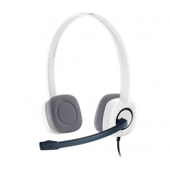 Logitech Stereo Headset H150 Coconut White, Noise-canceling Microphone, In-line audio controls, Versatile design
